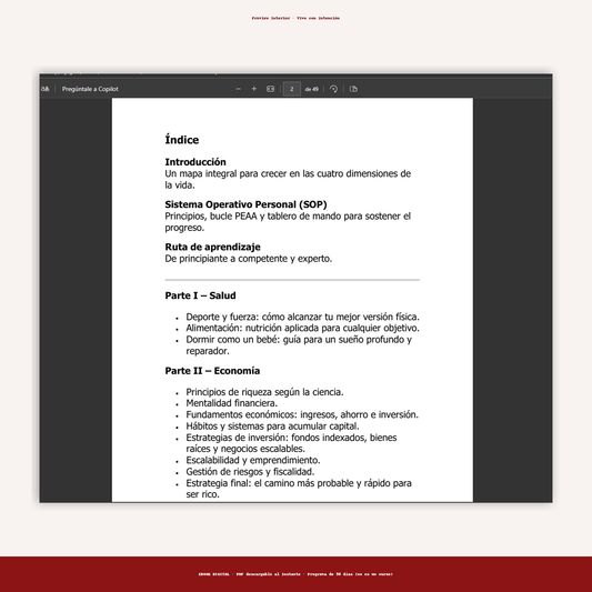 Vive Con Intención-Programa de Superación Personal En 90 días